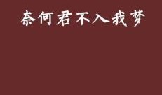 奈何奈何不逢君,一段错过的缘